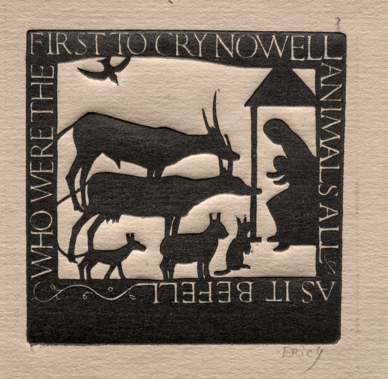 Alle Dieren: Wie Waren de Eerste die Nowell Huilden? door Eric Gill