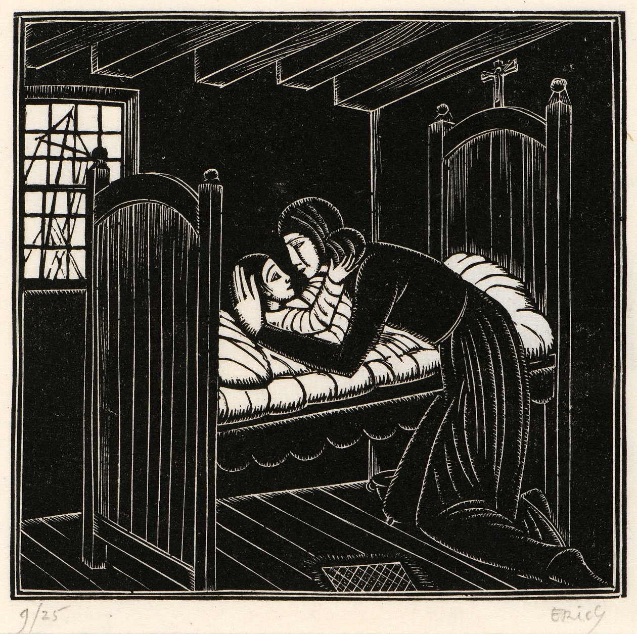Moeder en Kind door Eric Gill