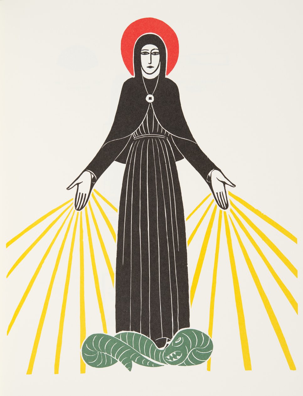 Onze-Lieve-Vrouw van Lourdes door Eric Gill