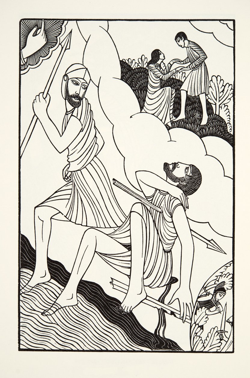 De Dood van Troilus door Eric Gill