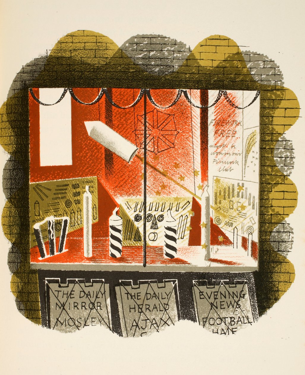 Krantenverkopers, illustratie uit 