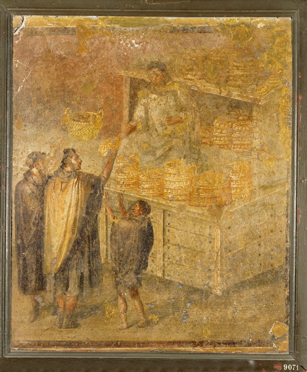 Bakkerskraam met vers brood en gebak door Erich Lessing