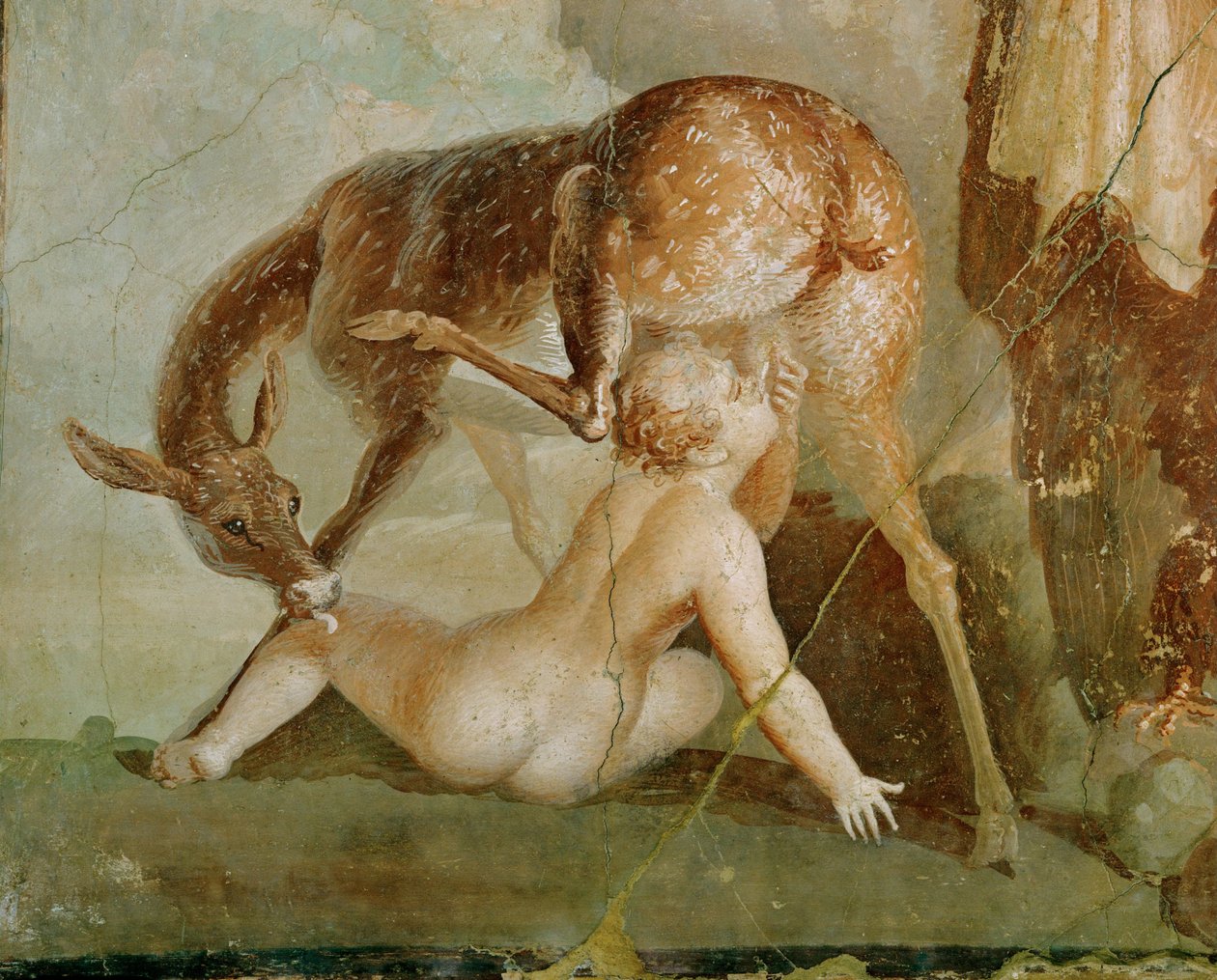 Herakles vindt zijn zoon Telephos in Arcadië door Erich Lessing