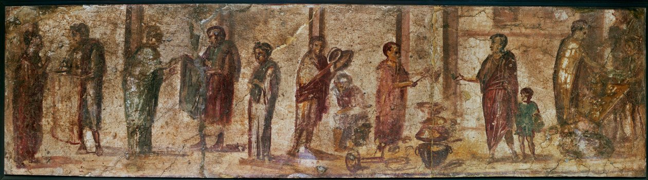 Mensen in de stad, straatbeeld door Erich Lessing