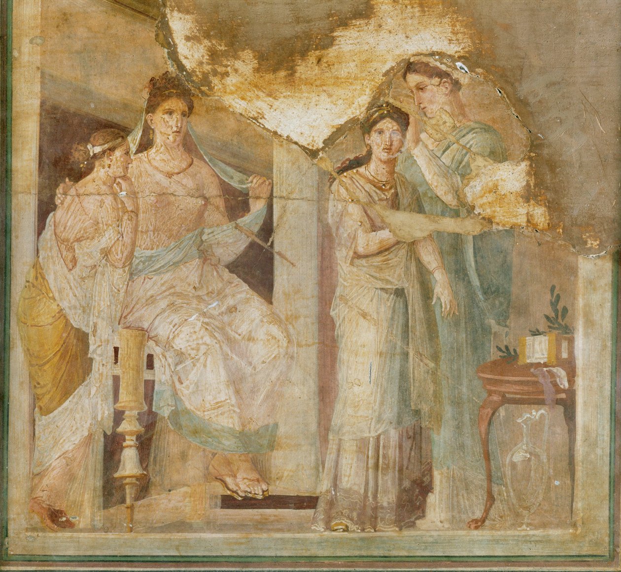 Pompeïsche dames met hun slavenkapper door Erich Lessing