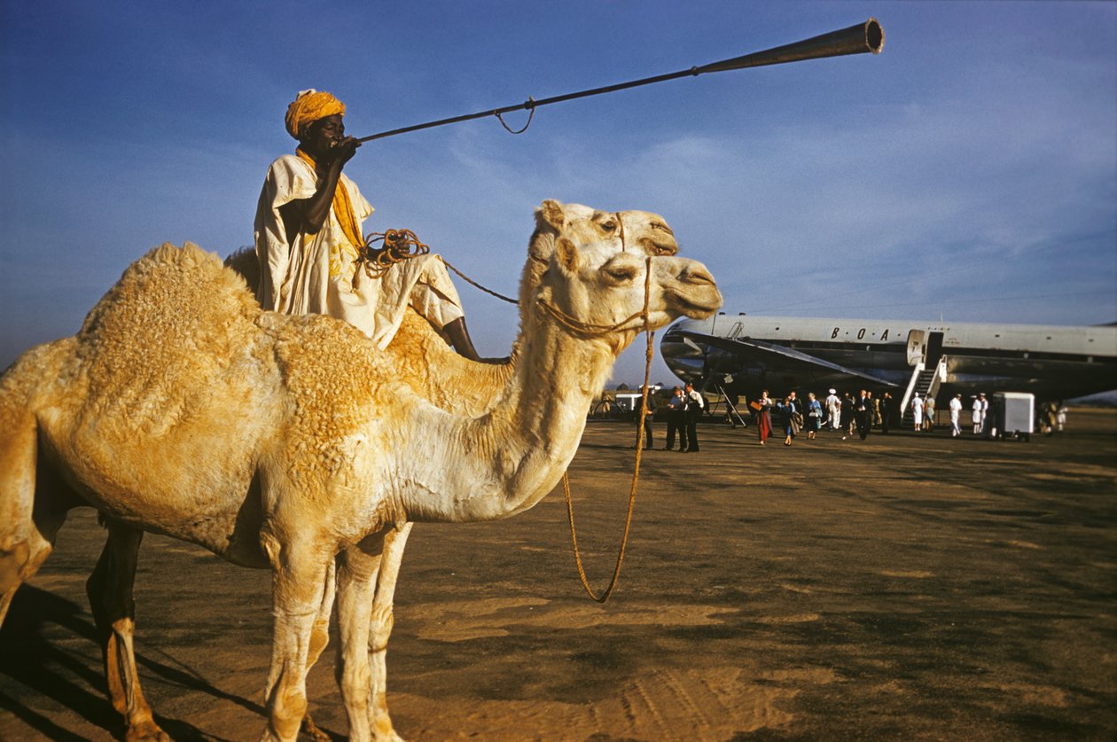 Shell en British Petroleum Company, Nigerdelta naar Port Harcourt, Nigeria, Afrika door Erich Lessing