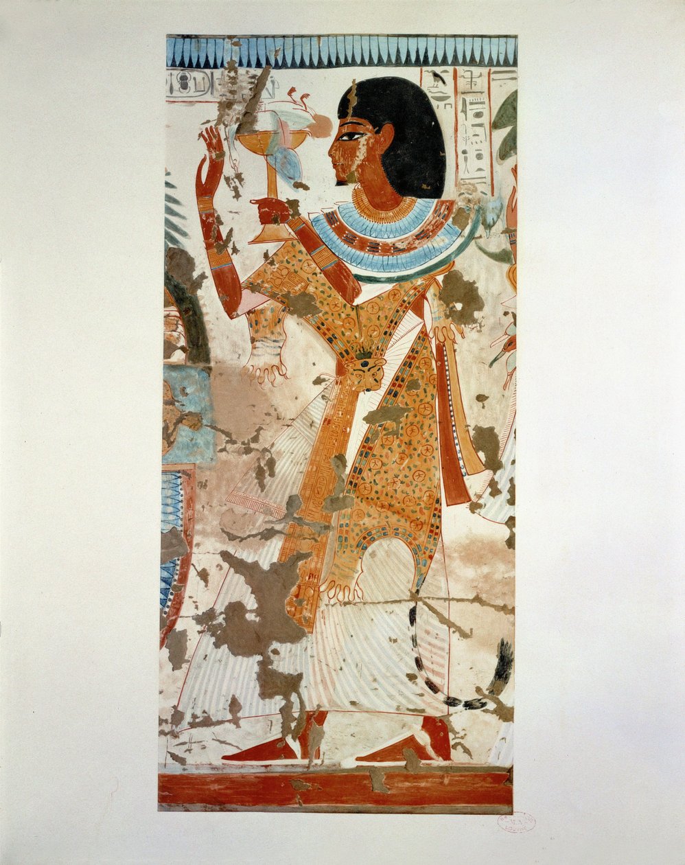 De hogepriester Userhet offert een gevogelte ... door Erich Lessing