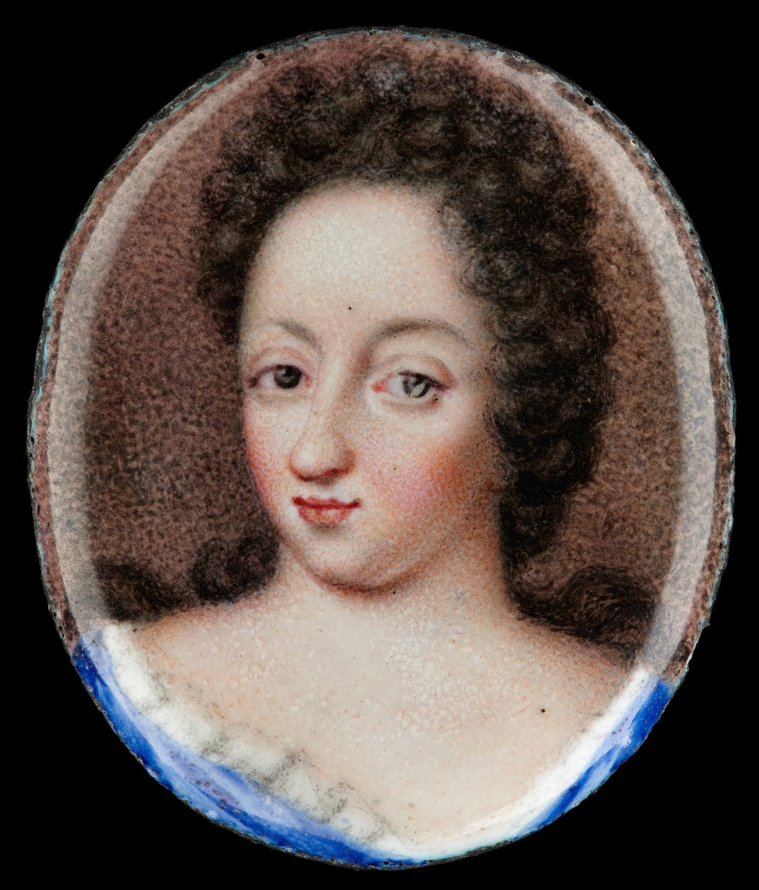 Miniatuurportret van Koningin Ulrika Eleonora de Oudere, Koningin van Zweden 1680-1693 door Erik Utterhielm