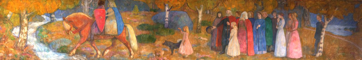 Kleine Kjersti en Elvenkoning door Erik Theodor Werenskiold