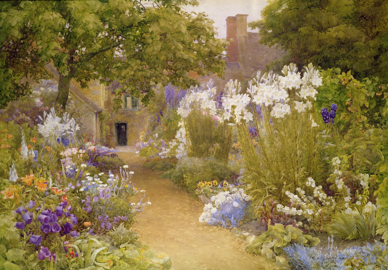 Madonna Lelies door Ernest Albert Chadwick