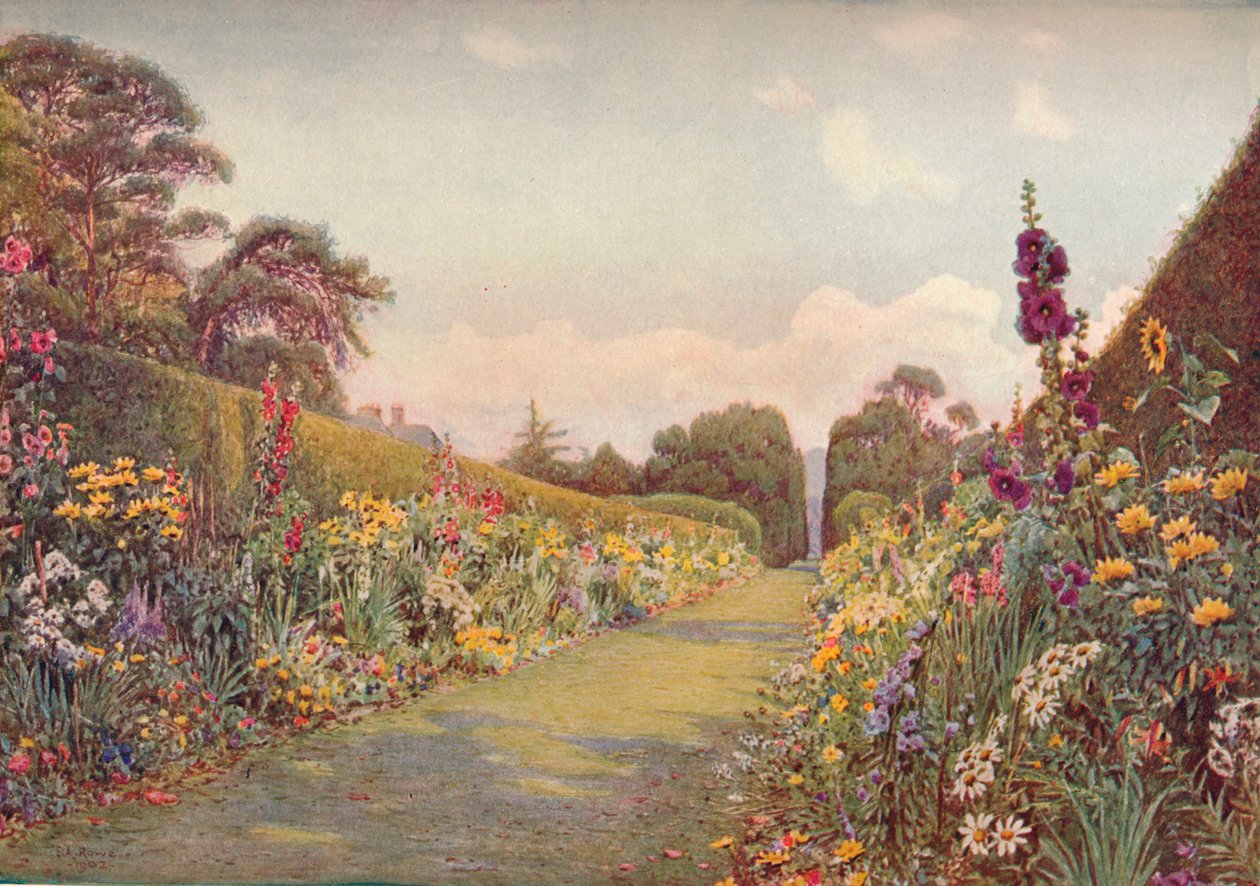 De lange grens, Holme Lacy, 1903 door Ernest Arthur Rowe