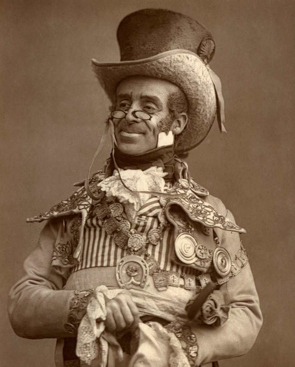Arthur Roberts, Britse acteur, komiek en music hall entertainer, 1888 door Ernest Barraud