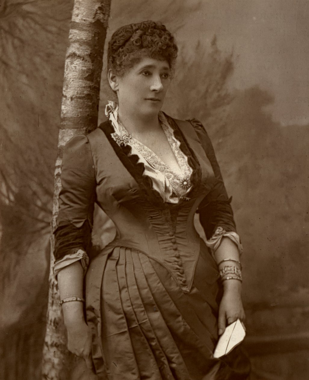 Mevrouw John Wood, Britse actrice en theatermanager, 1888 door Ernest Barraud