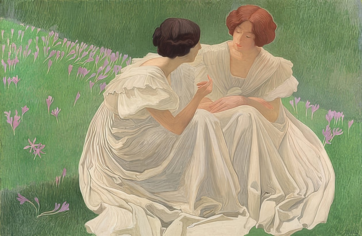 De twee witten (Les Deux Blanches). 1898 door Ernest Bieler