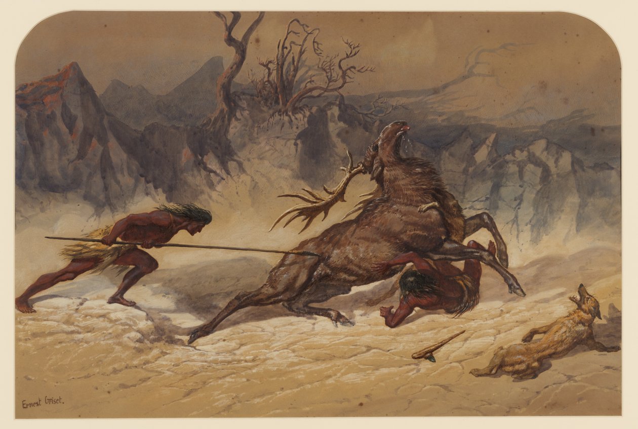 Jacht, 1871 door Ernest Henry Griset