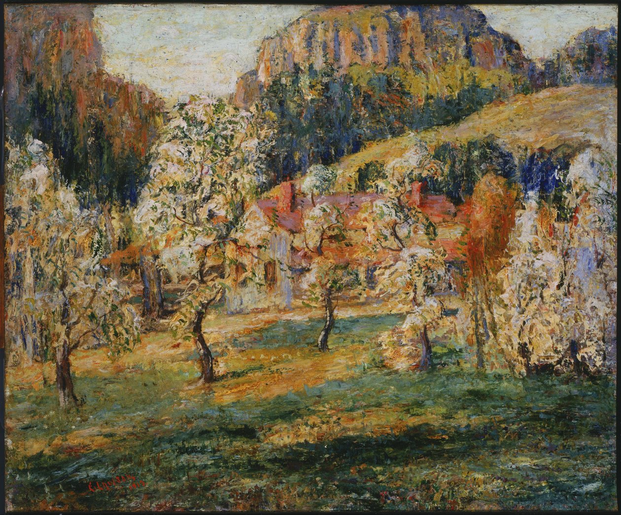 Mei in de bergen door Ernest Lawson