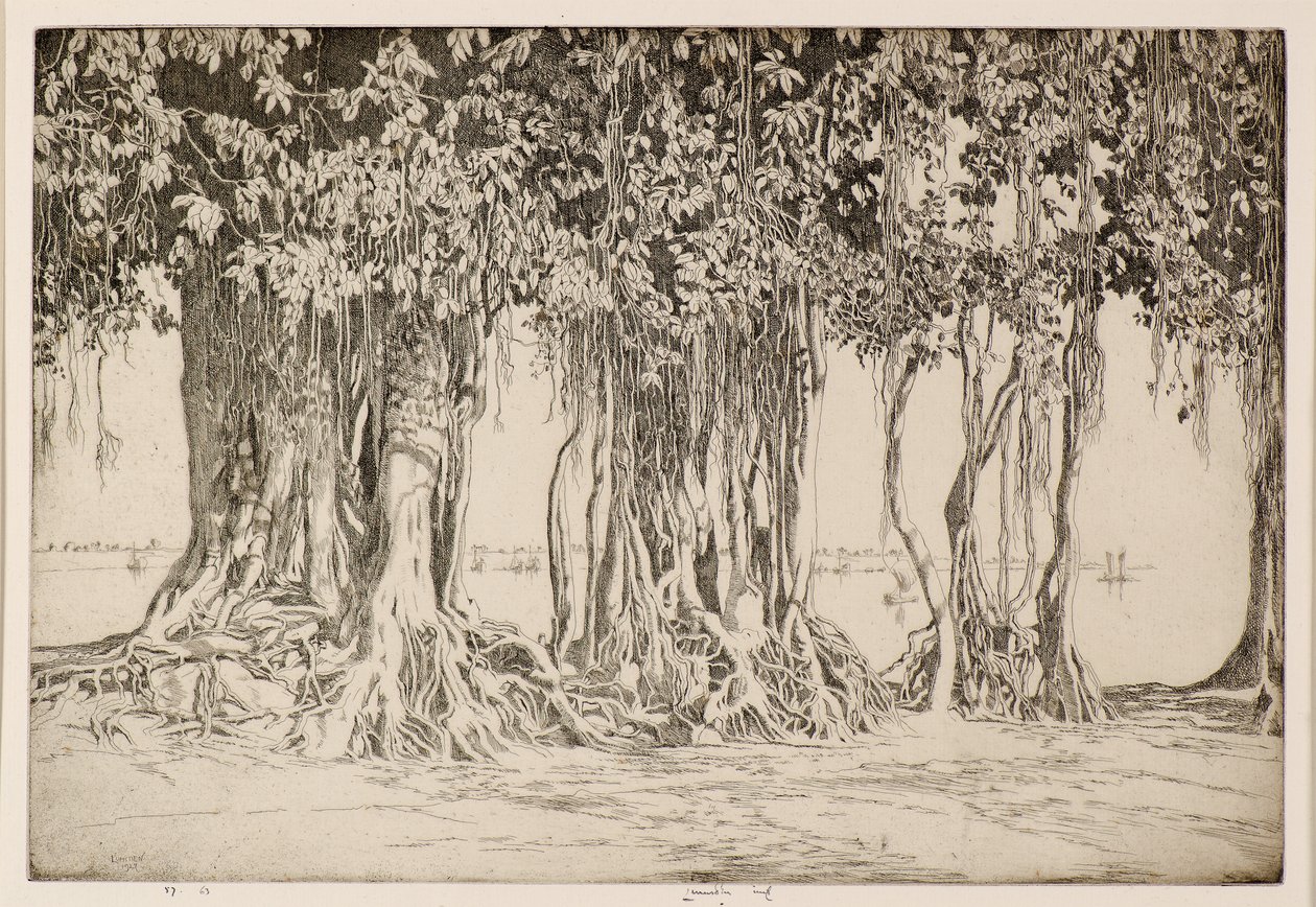 De Banyanboom door Ernest Stephen Lumsden