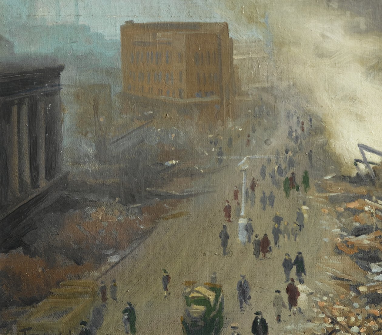 De Nieuwe Orde in Europa, Gebombardeerd Coventry November 1940 door Ernest Townsend