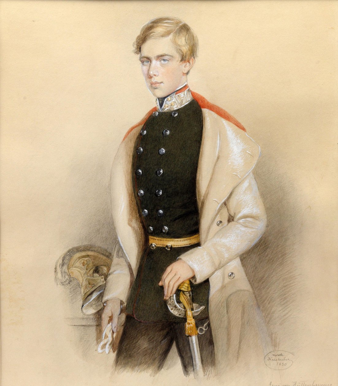 Aartshertog Ferdinand Maximiliaan van Oostenrijk 1832-1867, 1850 door Erni von Hüttenbrenner