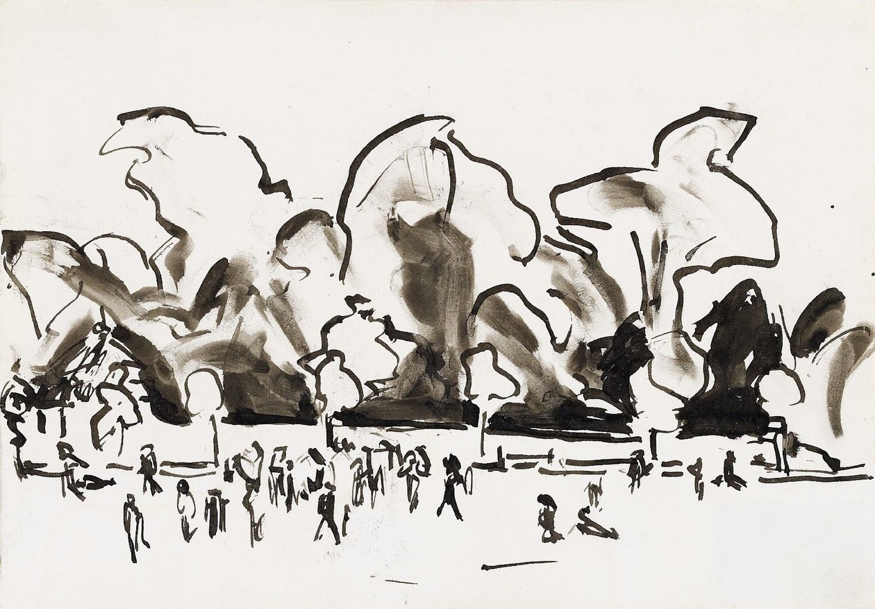 Grote park door Ernst Ludwig Kirchner