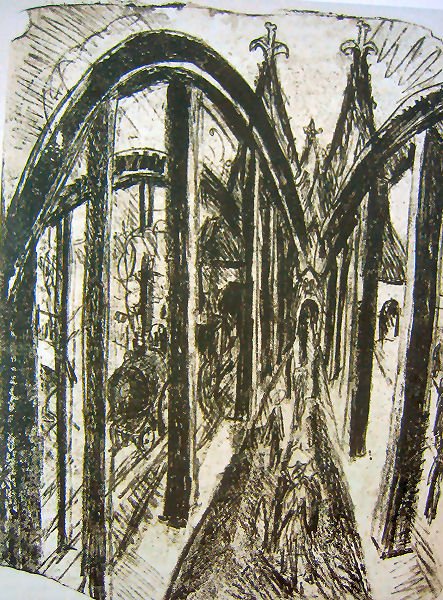 Rijnbrug in Keulen door Ernst Ludwig Kirchner