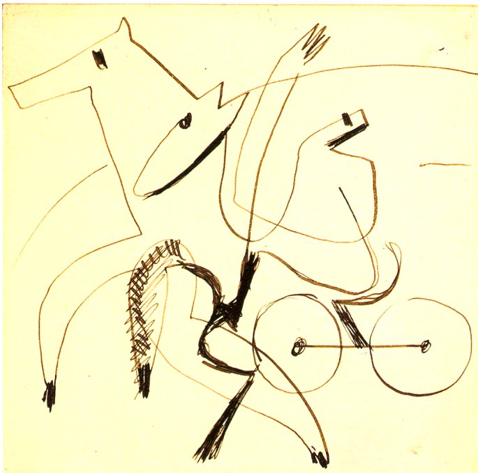 Trekpaardenspan door Ernst Ludwig Kirchner