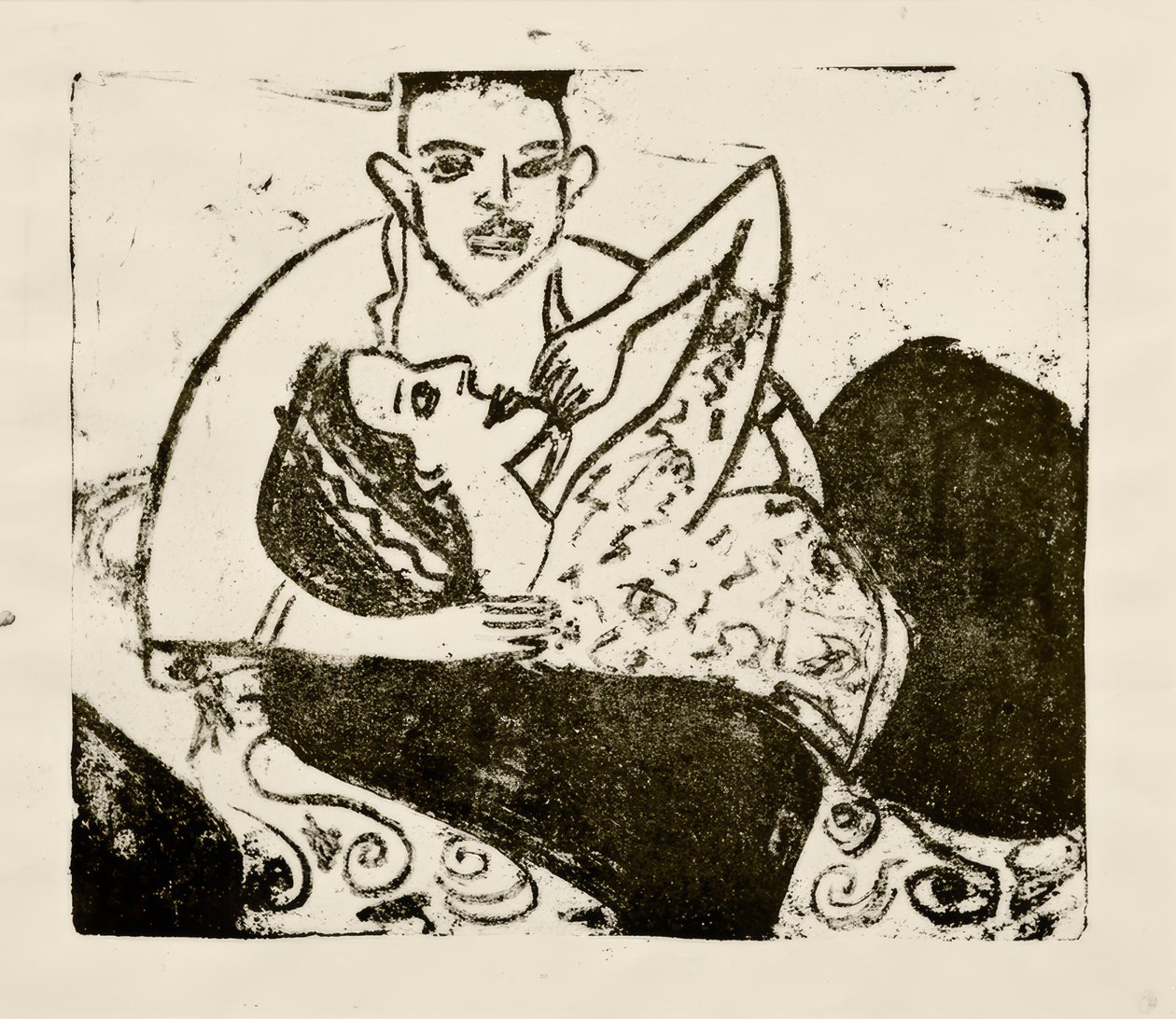 Verleidend meisje door Ernst Ludwig Kirchner