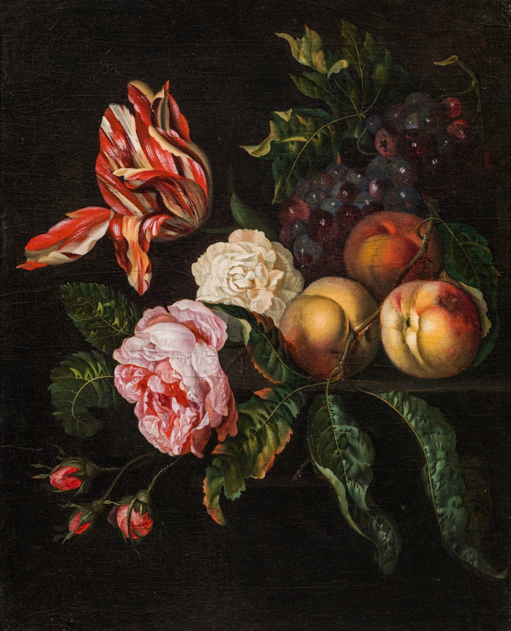 Stilleven met perziken door Ernst Stuven
