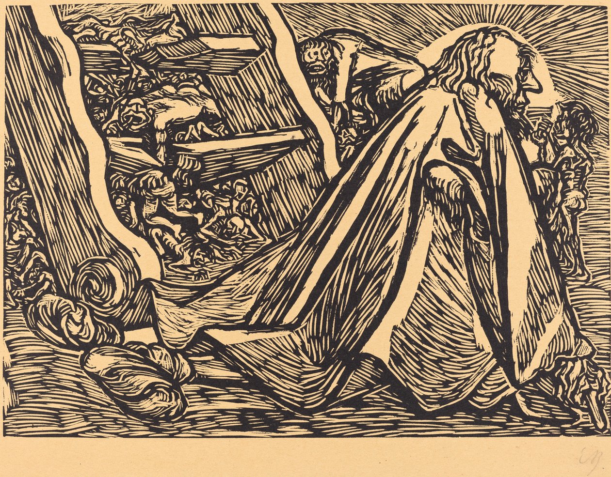 De goddelijke bedelaar, 1921 door Ernst Barlach