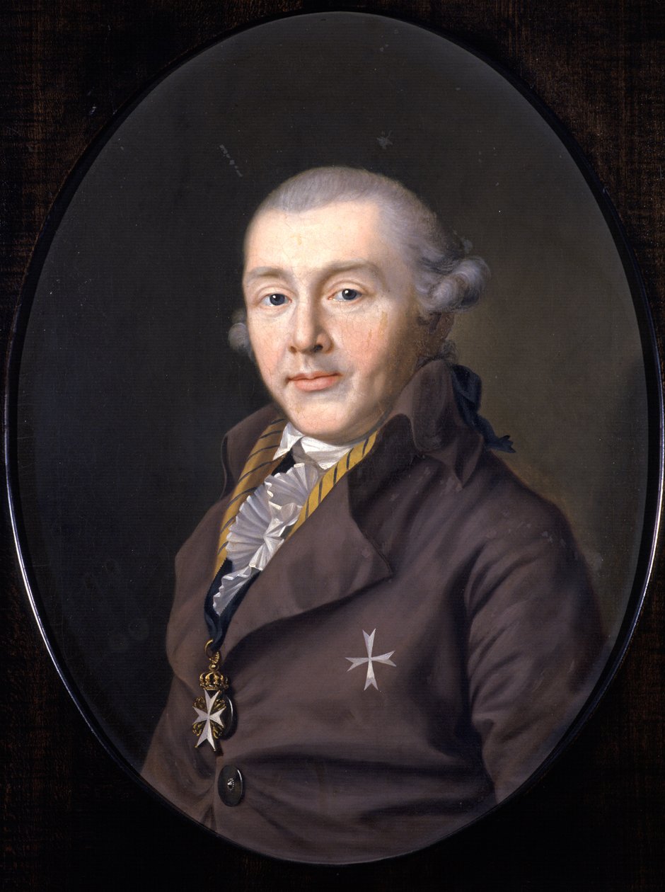 Portret van Prins August von Sachsen-Gotha-Altenburg door Ernst Christian Specht