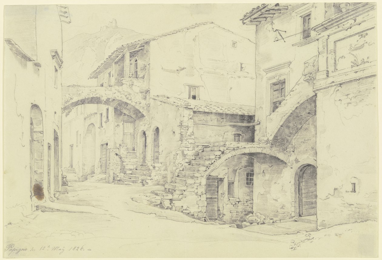 Straat in Terni-Papigno door Ernst Fries