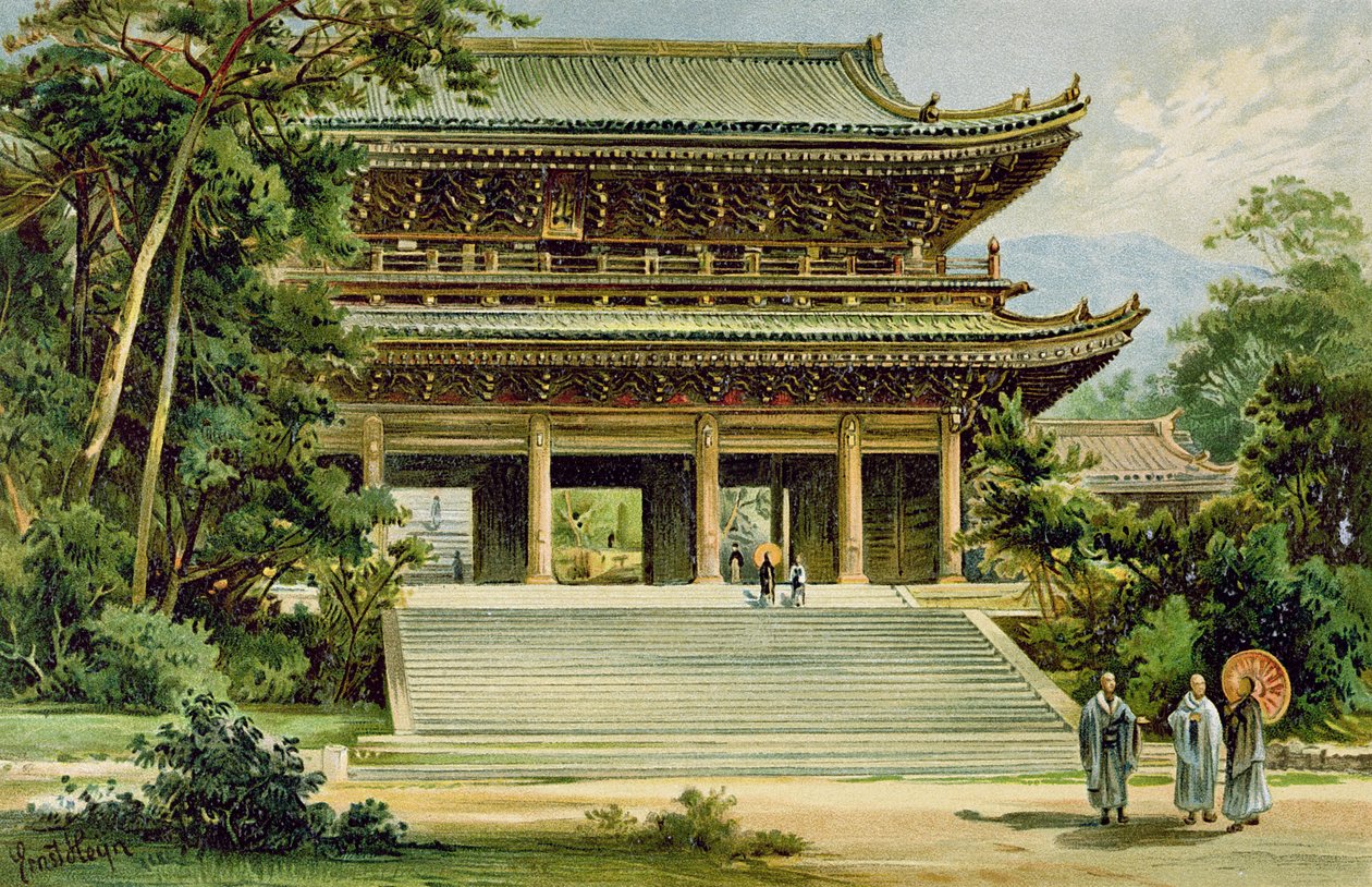 Boeddhistische tempel in Kyoto, Japan, uit 