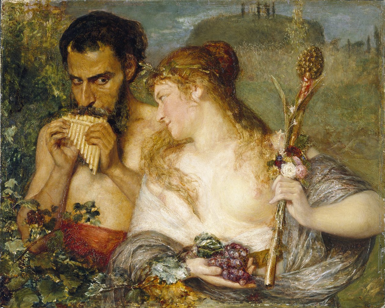 Nimf en Faun door Ernst Josephson