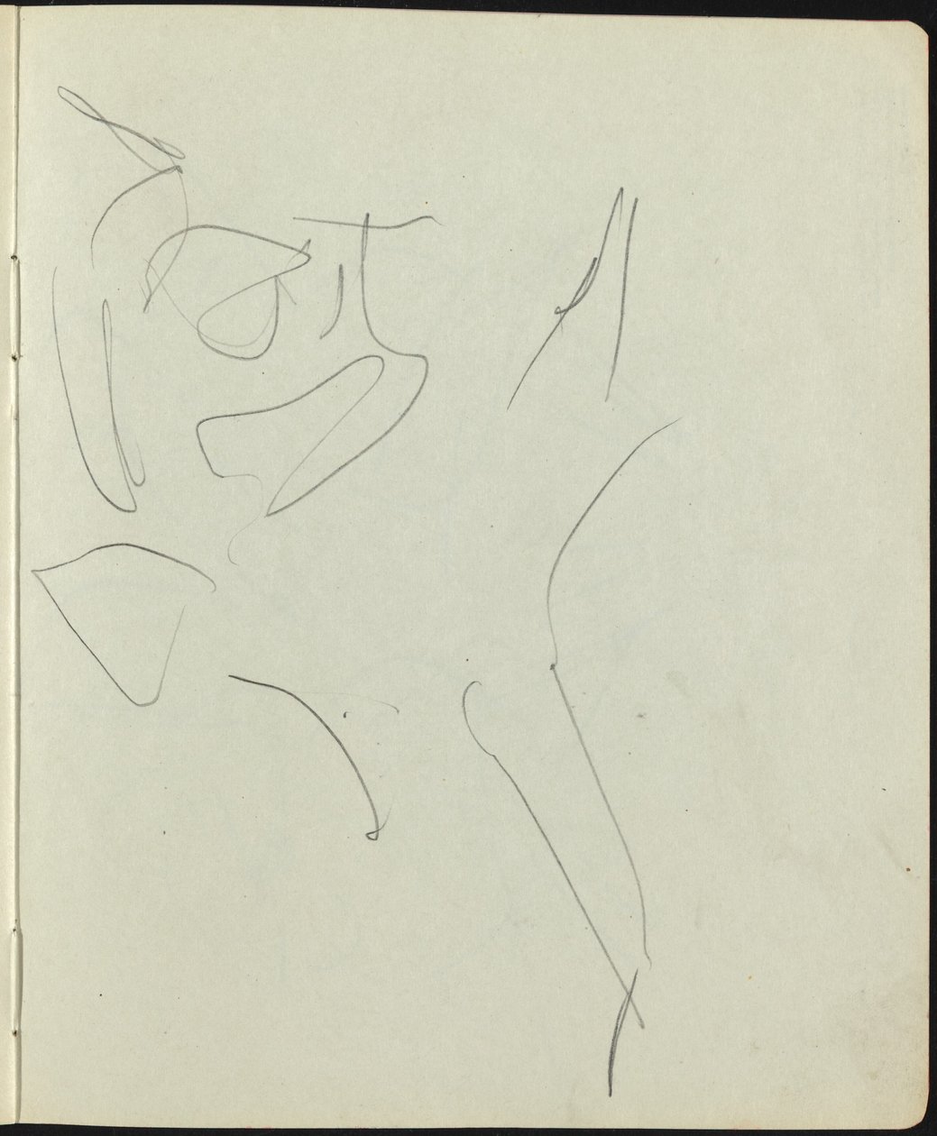 Dansers en artiesten, pagina uit een schetsboek, ca. 1911 door Ernst Ludwig Kirchner