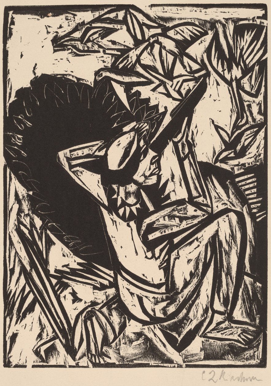 De meeuwenjager door Ernst Ludwig Kirchner