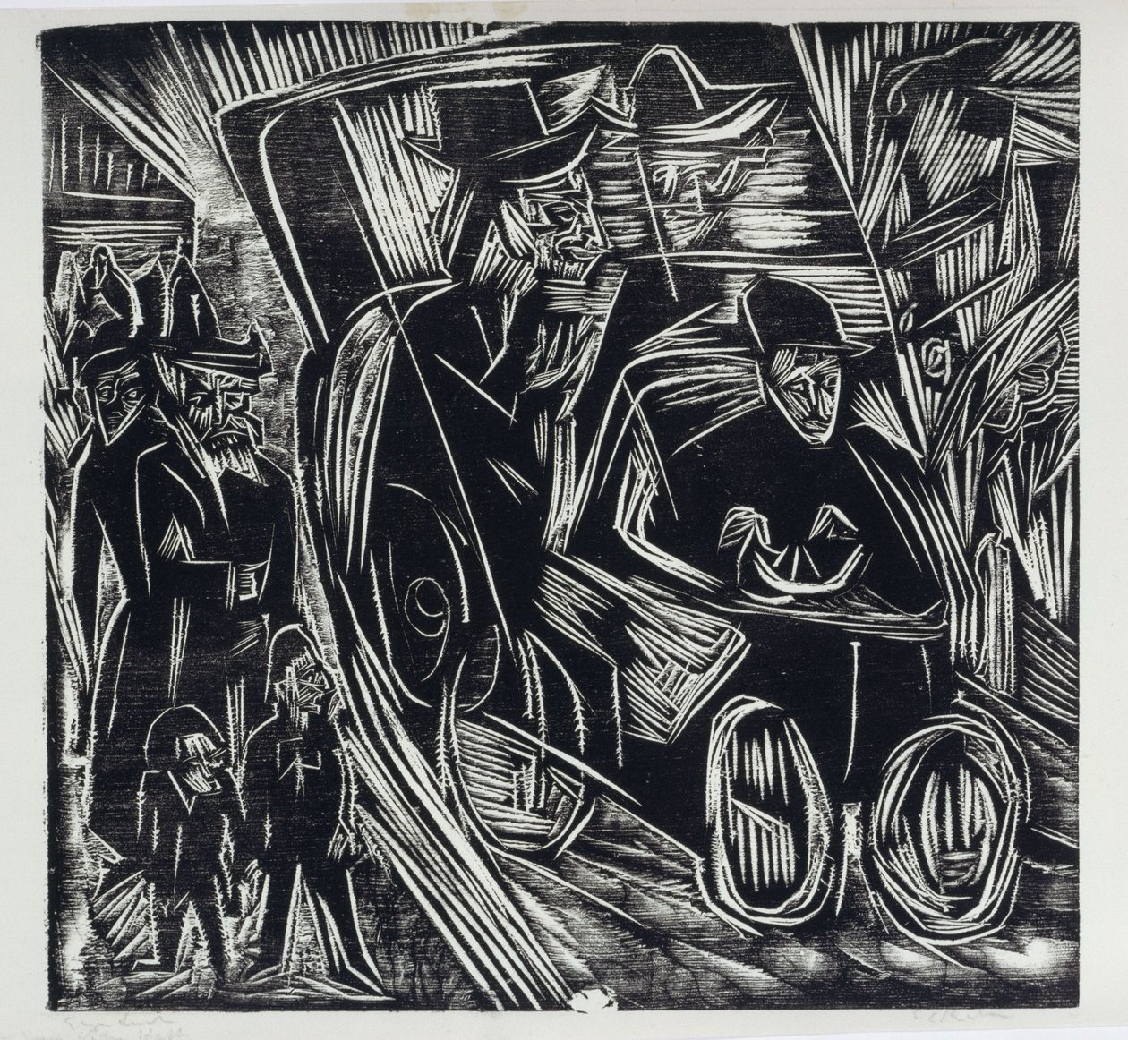Absalom spreekt recht in plaats van zijn vader door Ernst Ludwig Kirchner