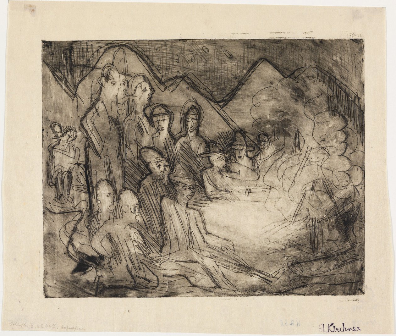 Augustusvuur door Ernst Ludwig Kirchner