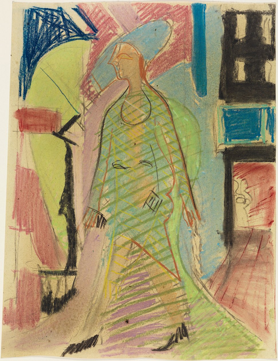 Ontmoeting door Ernst Ludwig Kirchner