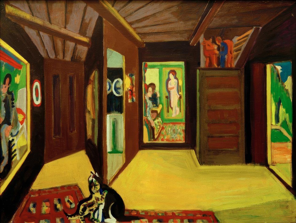 Bergatelier door Ernst Ludwig Kirchner