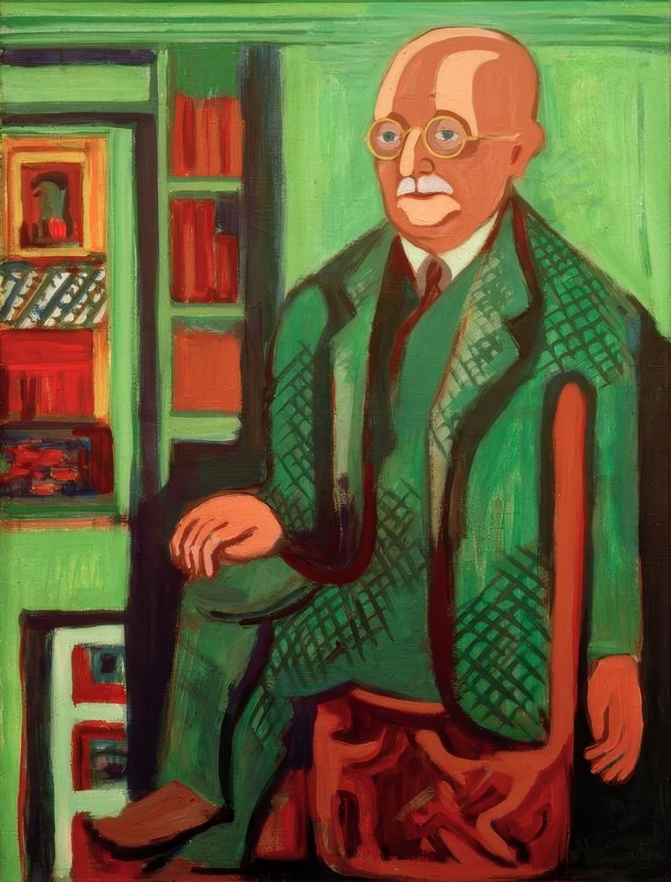 Portret Dr. Hagemann door Ernst Ludwig Kirchner