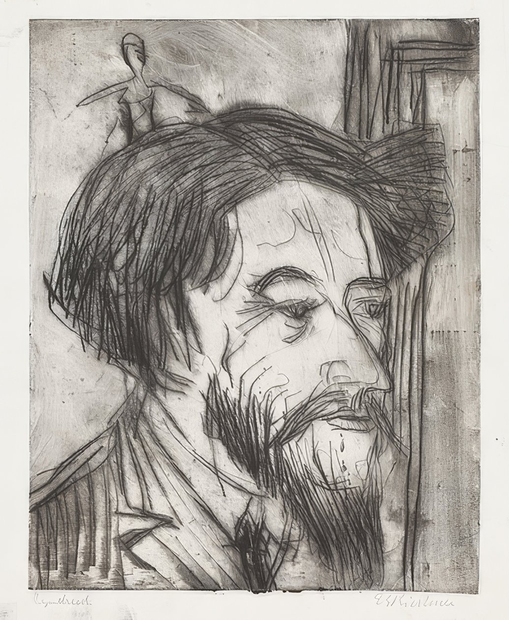 Portret van Professor Enrico Padua door Ernst Ludwig Kirchner