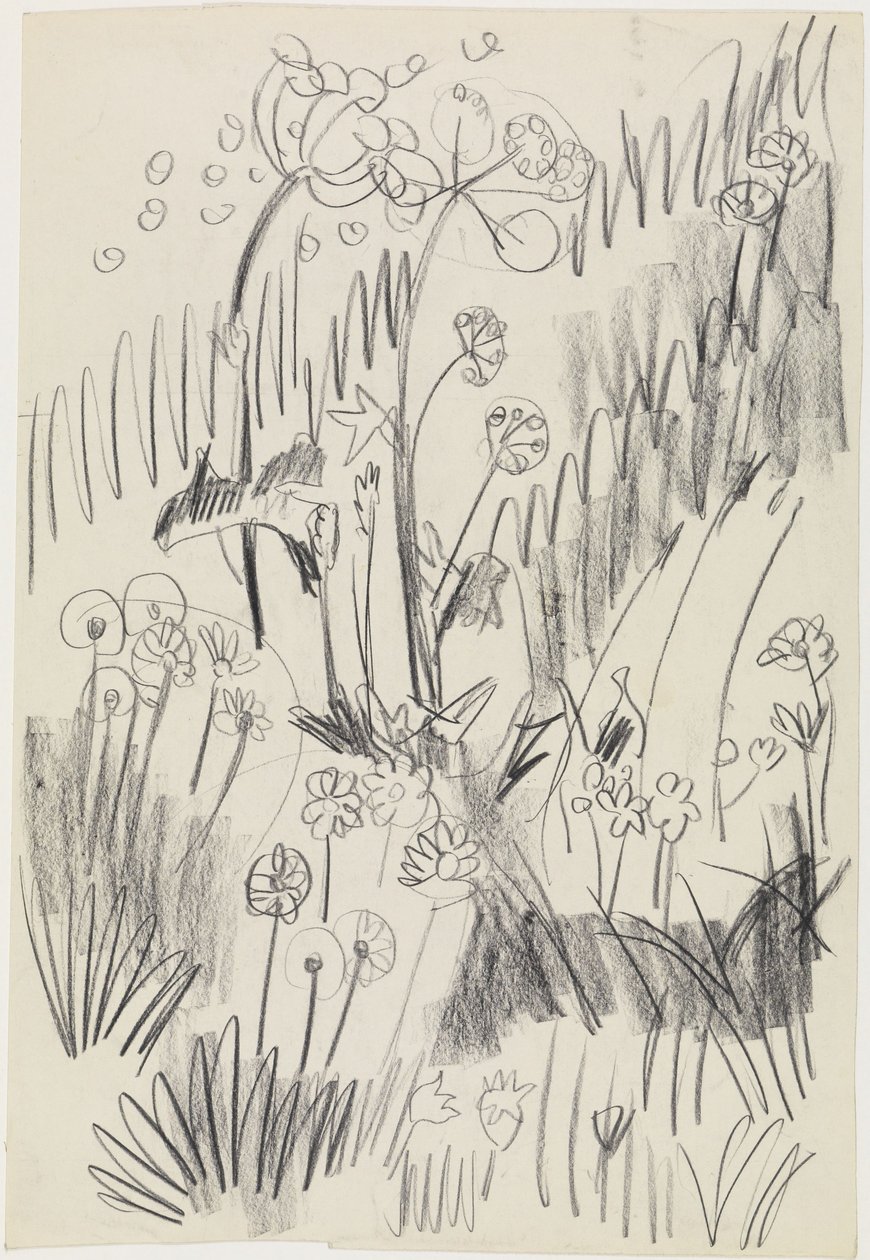 Bloemenweide door Ernst Ludwig Kirchner