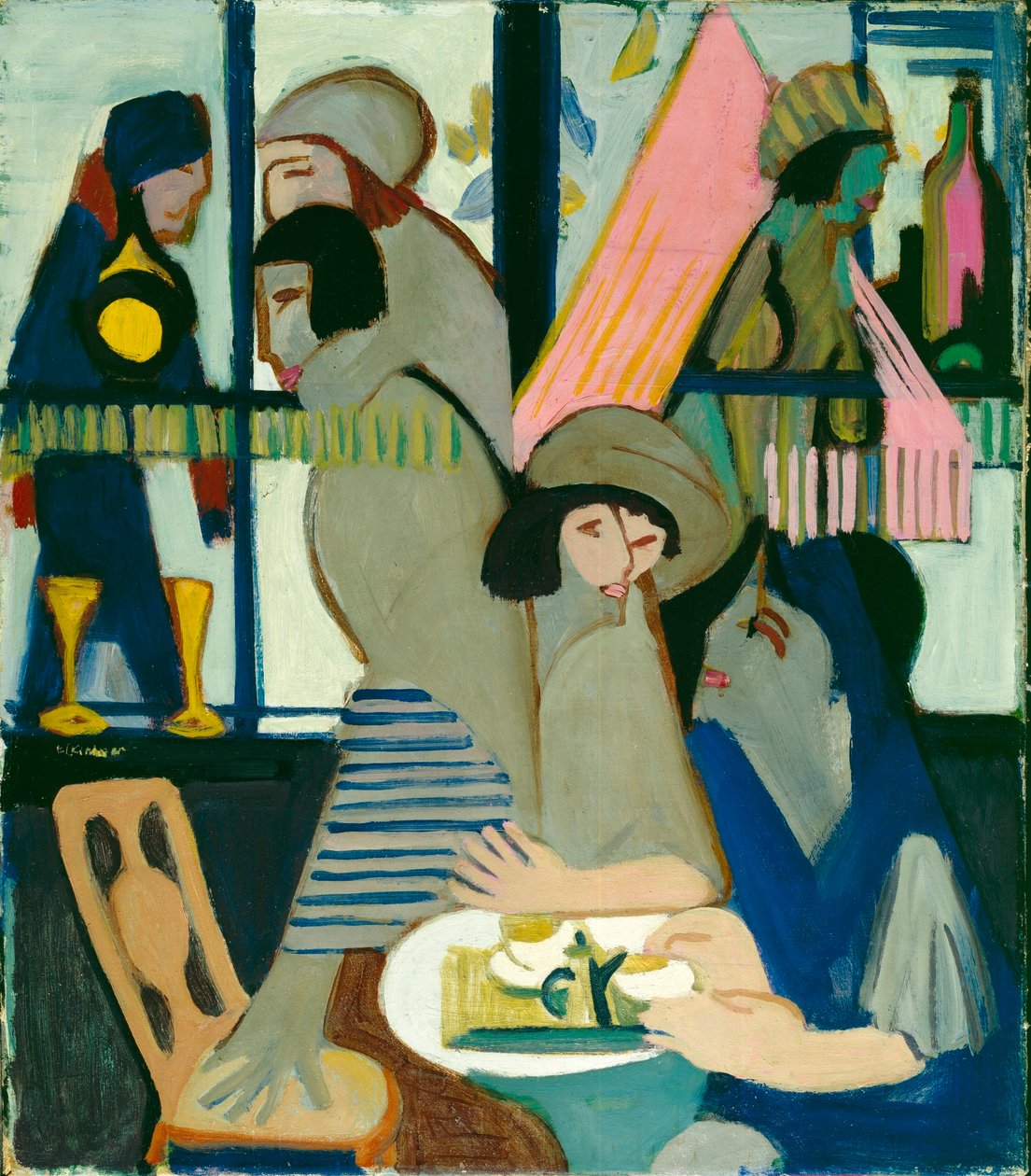 Café door Ernst Ludwig Kirchner