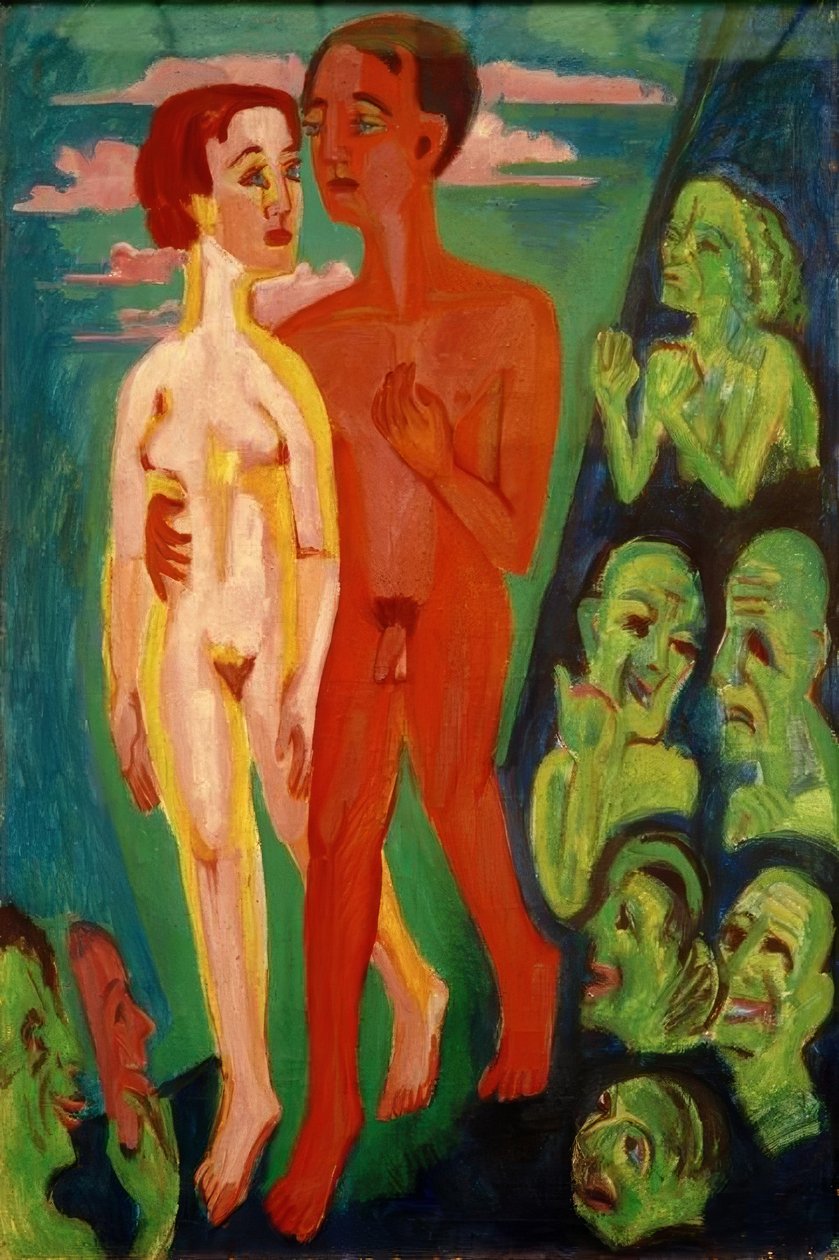 Het paar voor de mensen door Ernst Ludwig Kirchner