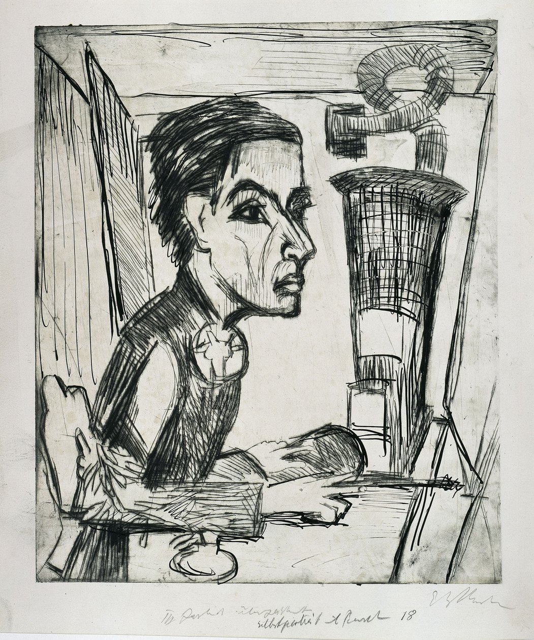 De schilder door Ernst Ludwig Kirchner
