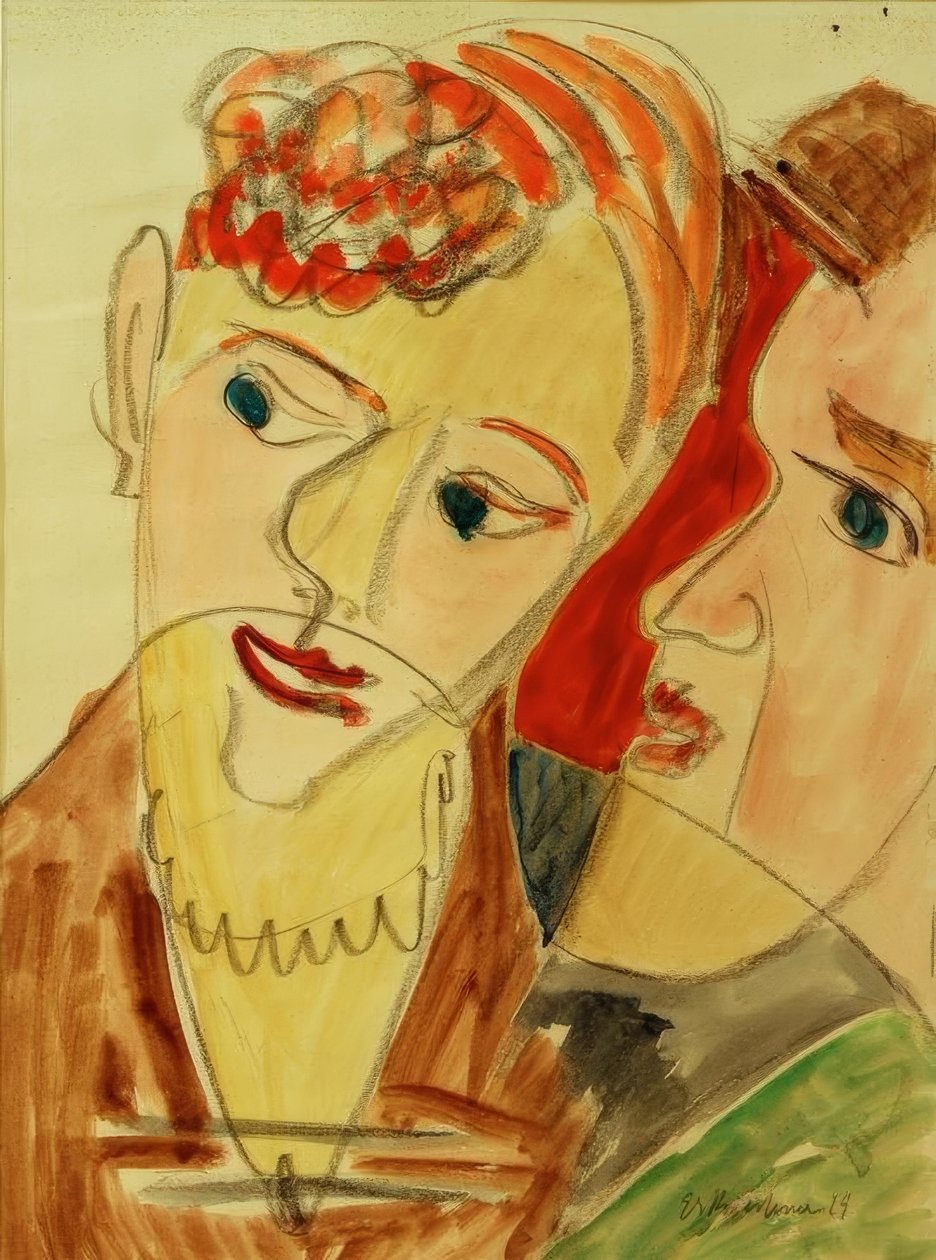 De Hembusse (Liefdespaar H.) door Ernst Ludwig Kirchner