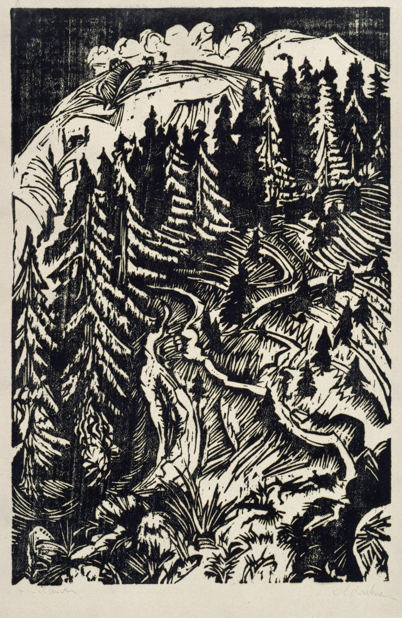 Drie manieren door Ernst Ludwig Kirchner