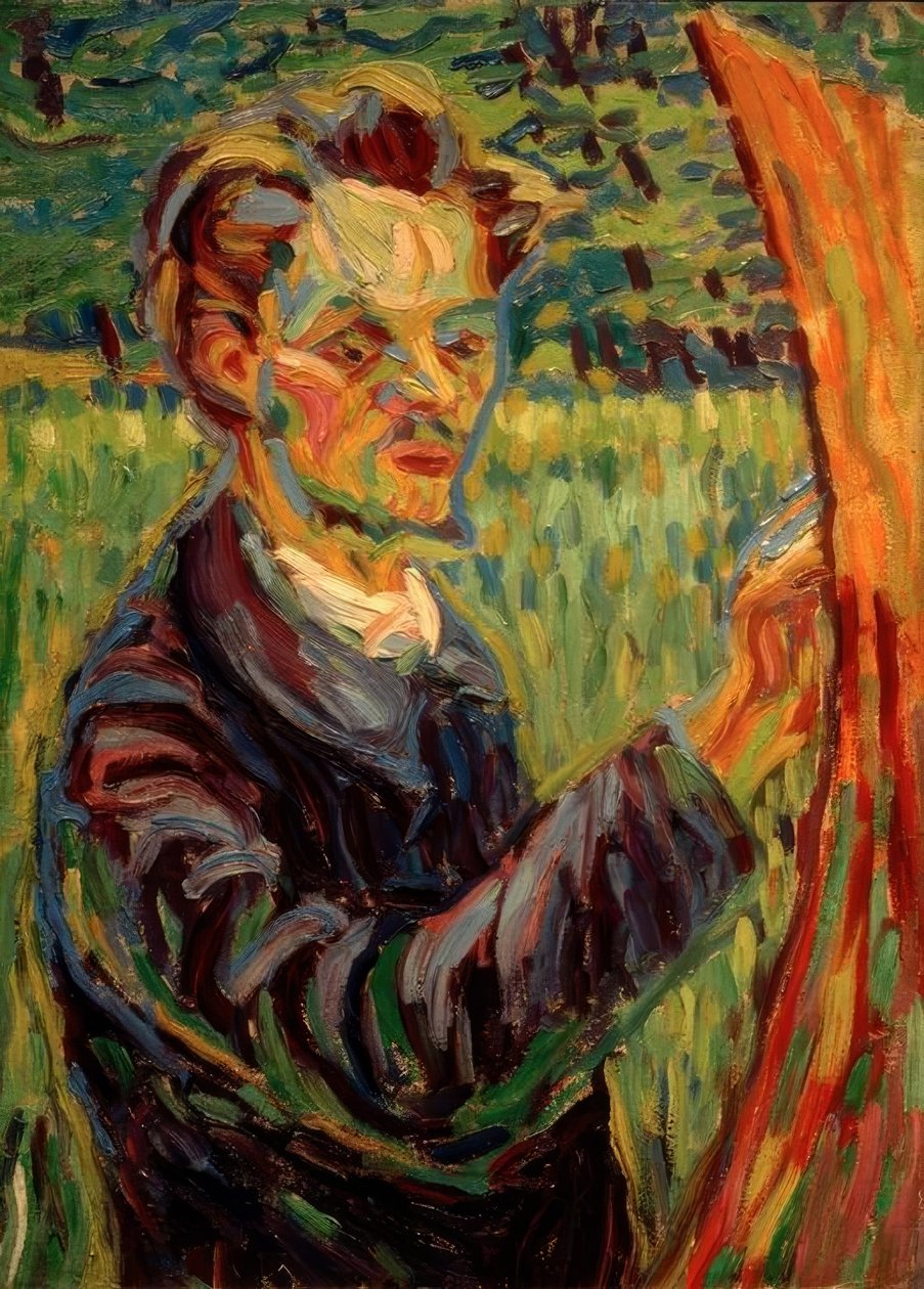 Erich Heckel door Ernst Ludwig Kirchner