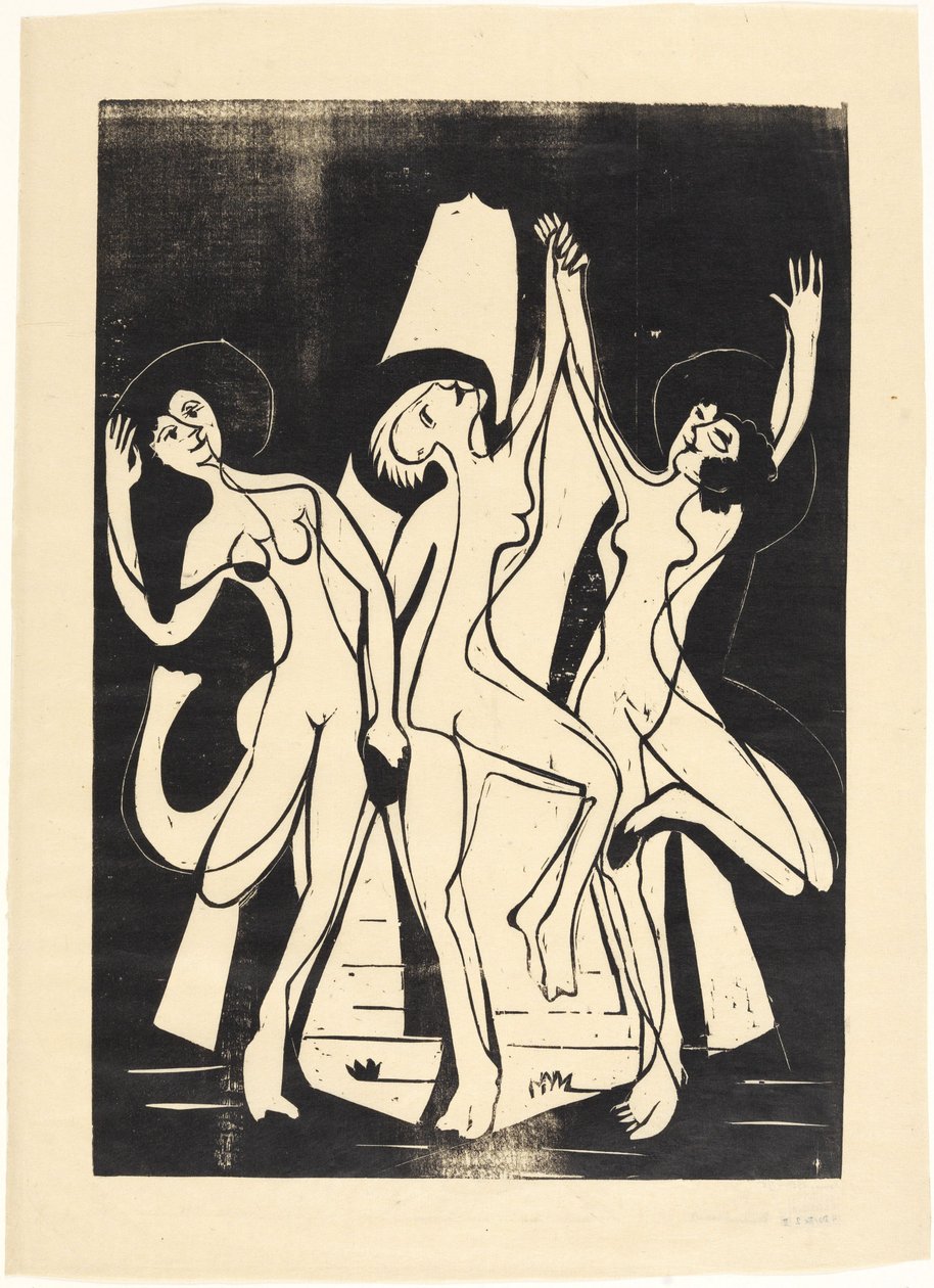 Kleuren dans door Ernst Ludwig Kirchner
