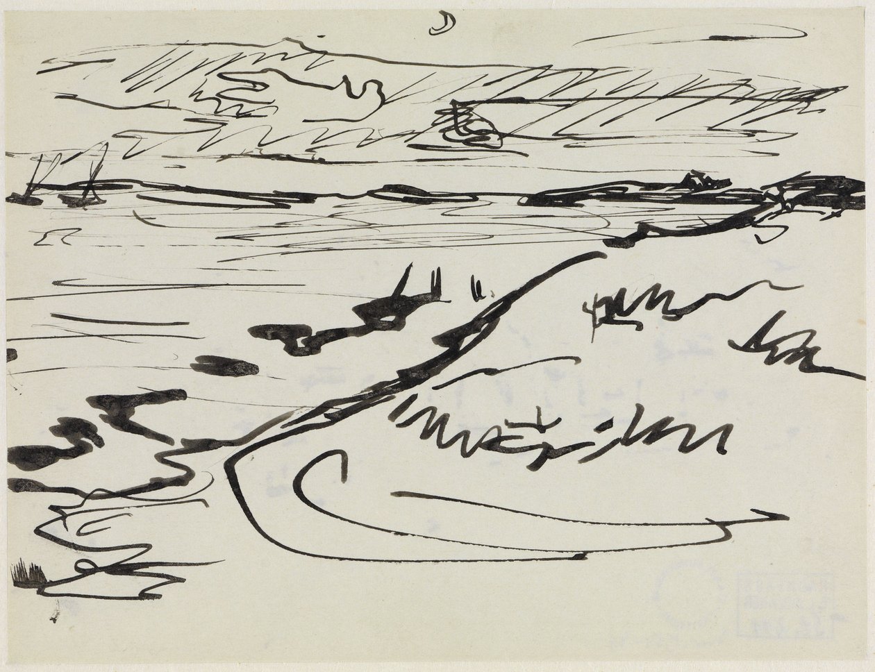 De kust van Fehmarn door Ernst Ludwig Kirchner